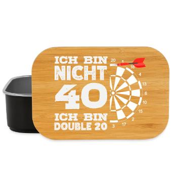 Lustige Darts Sprüche Darts Geschenke - Lunch Box - Schwarz - Vorne