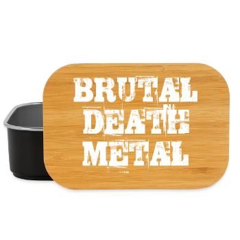 Brutale Death-Metal-Typografie - Lunch Box - Schwarz - Vorne