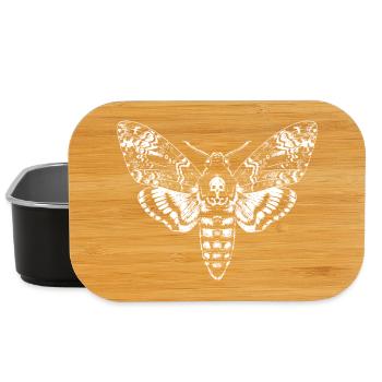 Skull Moth Silhouette Noir - Lunch Box - Schwarz - Vorne