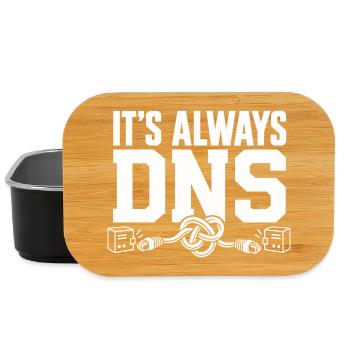 Es ist immer DNS - Lunch Box - Schwarz - Vorne