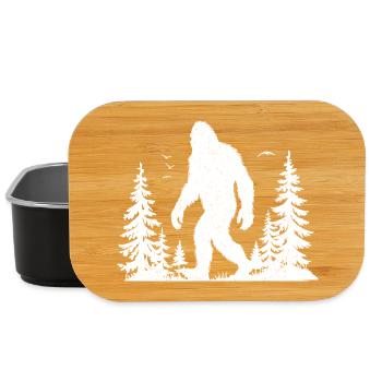 Bigfoot Moon Forest Night Silhouette - Lunch Box - Schwarz - Vorne