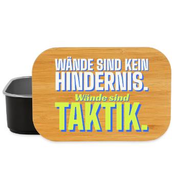 Wände sind Taktik - Padel - Lunch Box - Schwarz - Vorne