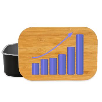 Growth chart with dynamic slope - Lunch Box - black - Front