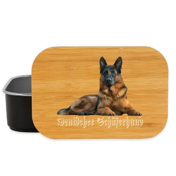 German shepherd, german shepherd, dog head, dogs - Lunch Box - black - Front