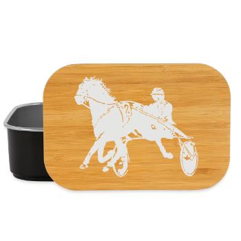 Trabrennen Pferderennen - Lunch Box - Schwarz - Vorne