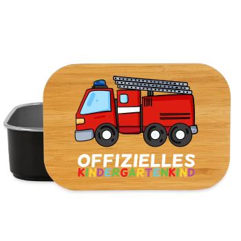 Kindergarten Feuerwehr Feuerwehrmann - Lunch Box - Schwarz - Vorne