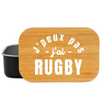 rugby, rugby sport, rugby humour - Boîte à goûter - noir - Devant
