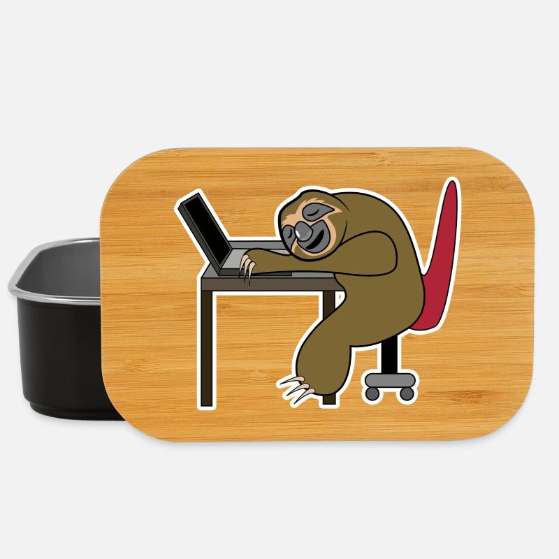 Laptop Home Office Statement Wfh Lustig Freelancer - Lunch Box - Schwarz