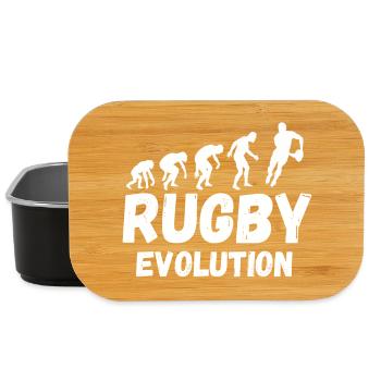 RUGBY, rugby sport, rugby humour - Boîte à goûter - noir - Devant