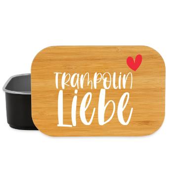 Trampolin Liebe Springen Hobby Geschenk - Lunch Box - Schwarz - Vorne