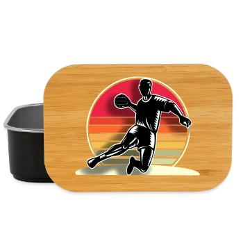 Handball Handball Player - Lunch Box - black - Front