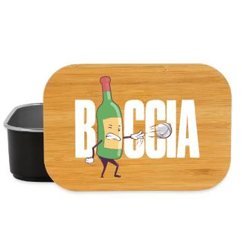 Bocciaspieler Bekleidung mit Boccia Kugeln Boccia - Lunch Box - Schwarz - Vorne