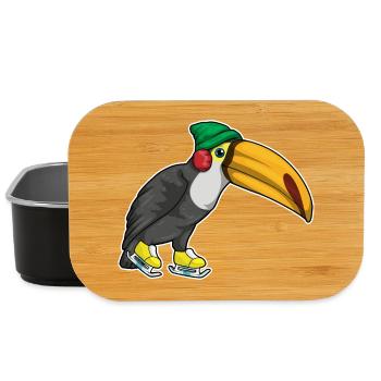 Toucan patins à glace - Boîte à goûter - noir - Devant
