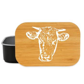 Cow - Lunch Box - black - Front