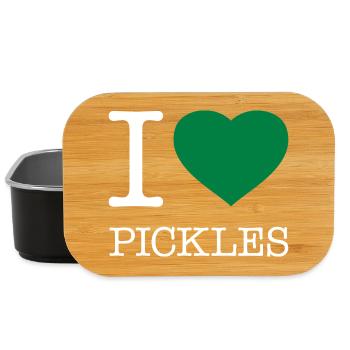 I LOVE PICKLES - Lunch Box - black - Front