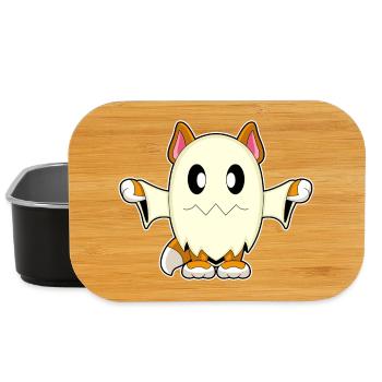 Katze Halloween Geist - Lunch Box - Schwarz - Vorne