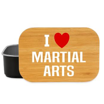 I love martial arts - Lunch Box - black - Front