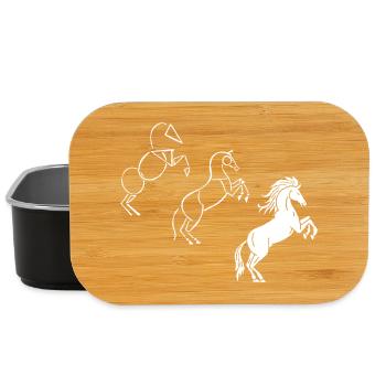 Zeichne mir ein weißes Pferd - Lunch Box - Schwarz - Vorne