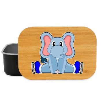 Patins à glace éléphant - Boîte à goûter - noir - Devant