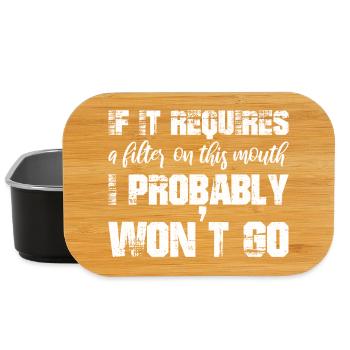 If it requires a filter on this mouth, I probably - Lunch Box - black - Front