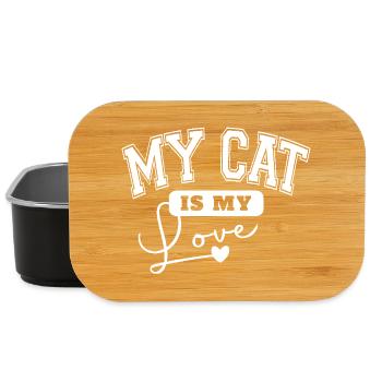 My cat is my love - Lunch Box - black - Front
