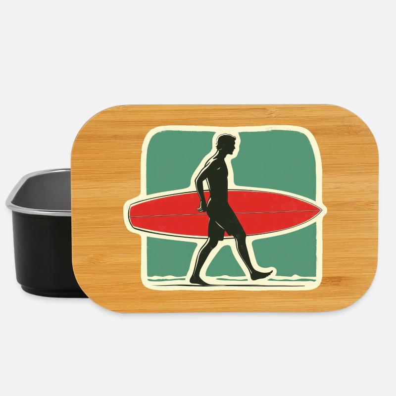 Retro Surfer - Quittez l’âge d’or du surf - Boîte à goûter - noir