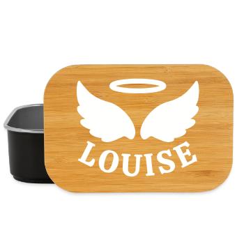 Louise, Frankreich hat Angst, 11 Jahre alt, kleiner Engel - Lunch Box - Schwarz - Vorne