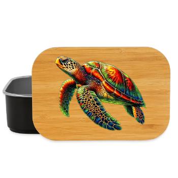 Sea turtle - Lunch Box - black - Front