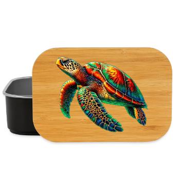 Sea turtle - Lunch Box - black - Front