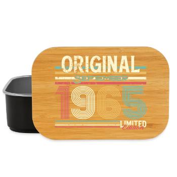 Design rétro de septembre 1965 - Boîte à goûter - noir - Devant
