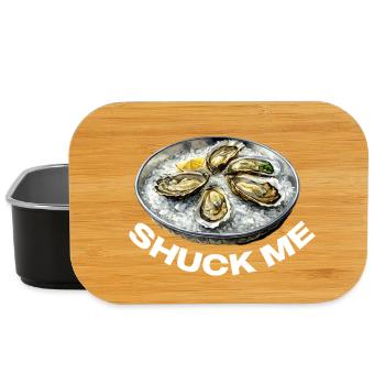 Oysters with lemon topping - Lunch Box - black - Front