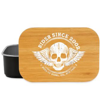 Rider Since 2002 - 23 Years of Road & Steel - Lunch Box - black - Front