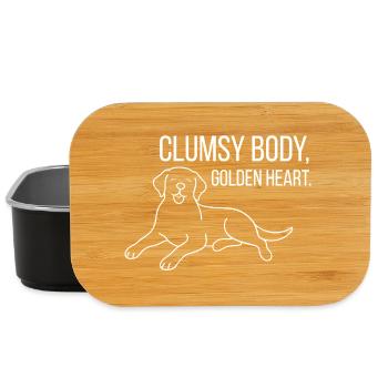 Labrador mit Humor - Lunch Box - Schwarz - Vorne