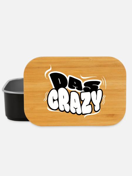 Das Crazy - Lustiges Jugendwort - Lunch Box - Schwarz
