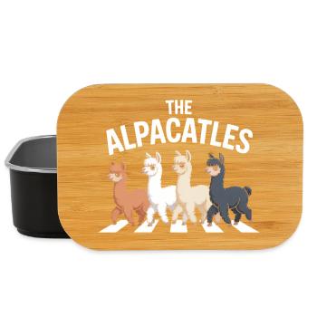 Alpacatles Llama Alpaca - Lunch Box - black - Front