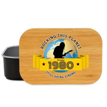 45. Geburtstag Rocking this planet since 12/1980 - Lunch Box - black - Front