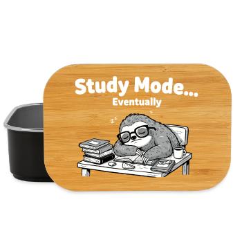 Mode veille Paresseux au bureau - Boîte à goûter - noir - Devant