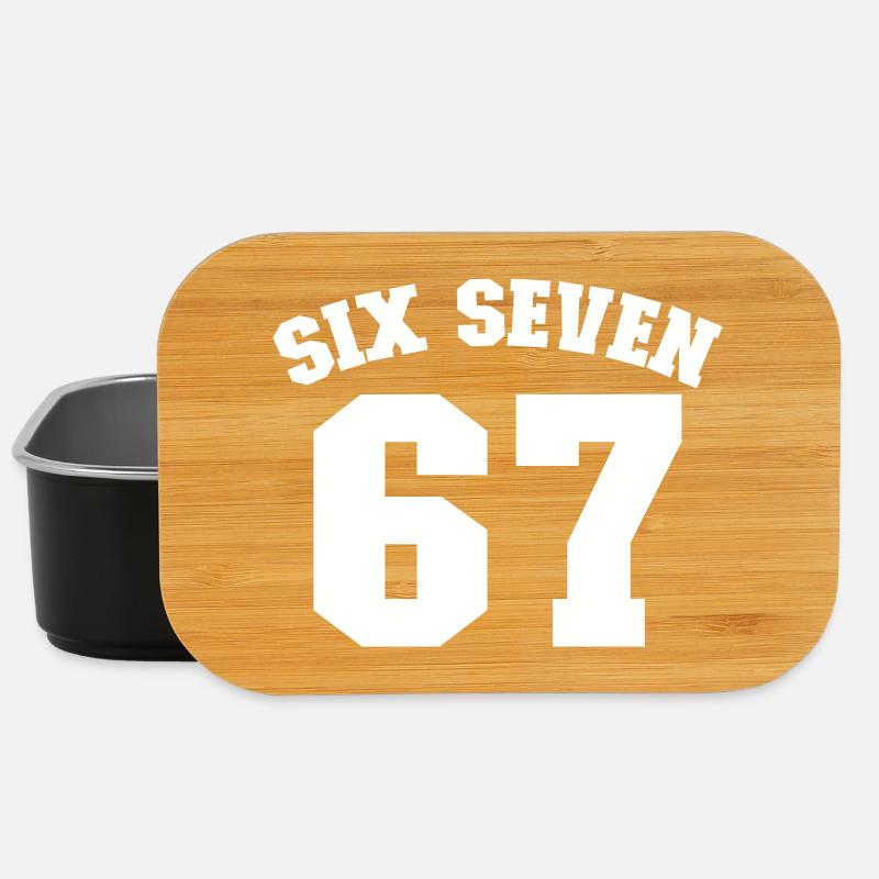 Six Seven Jersey Fun 67 Nummer 6-7 6 7 Six Seven - Lunch Box - Schwarz