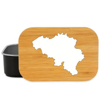 Belgien Landes-Silhouette - Lunch Box - Schwarz - Vorne