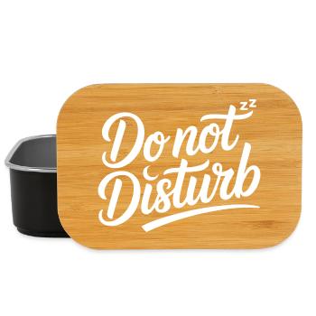 Do Not Disturb Sloth Anti Social - Lunch Box - black - Front