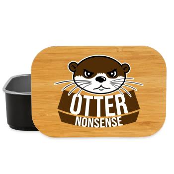 Otter Nonsense Lustig Wortspiel Otter Liebe Spruch - Lunch Box - Schwarz - Vorne