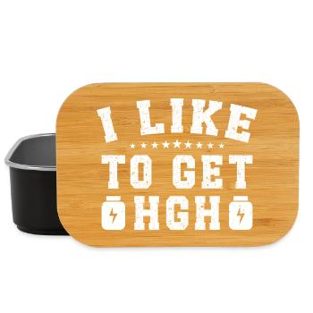Powerlifting Bodybuilder I Like To Get HGH Gym - Lunch Box - Schwarz - Vorne