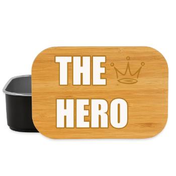 THE HERO – Bold & Powerful Statement Design - Lunch Box - Schwarz - Vorne