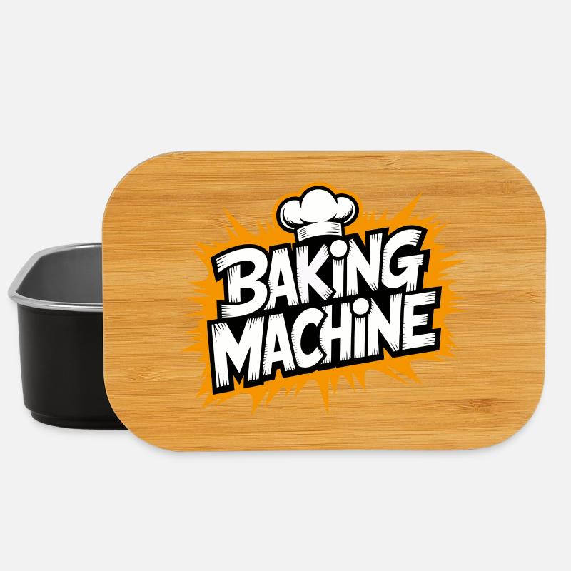 Baking Machine Fun - Lunch Box - Schwarz