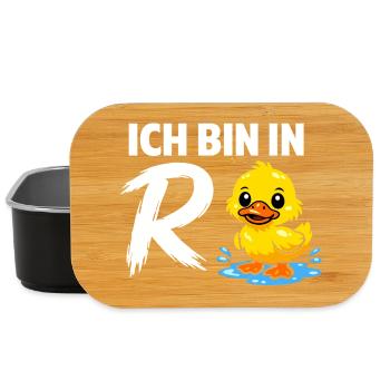 Rente Ente Ich Bin In Rente Geschenk - Lunch Box - Schwarz - Vorne