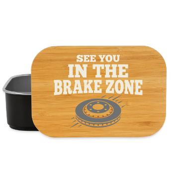 Track Day Brake Dust Hpde Track Car Autocross - Lunch Box - black - Front