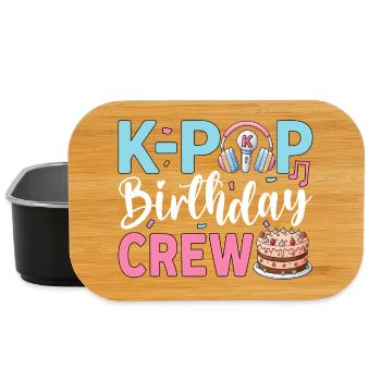 K-Pop Birthday Crew - Lunch Box - Schwarz - Vorne