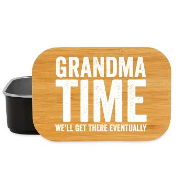 Grandma time, we'll make it! Funny - Lunch Box - black - Front