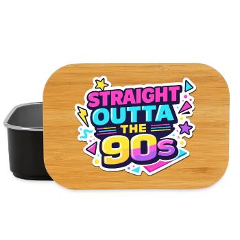 Straight Outta the 90s - Lunch Box - Schwarz - Vorne