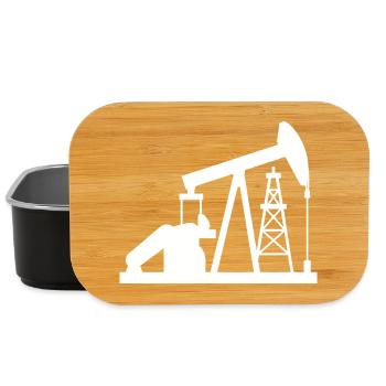 Oil Pumpjack USA Oil Transfer Pump Design - Lunch Box - black - Front